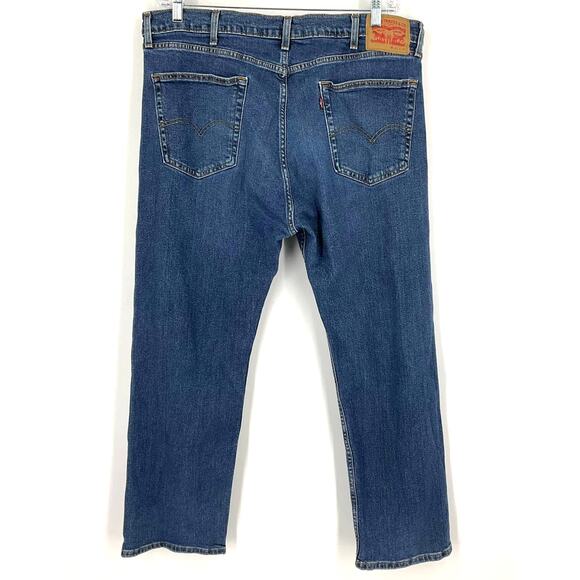 Levis 505 Regular Fit Jeans Blue Men's 40x30 - Picture 2 of 7